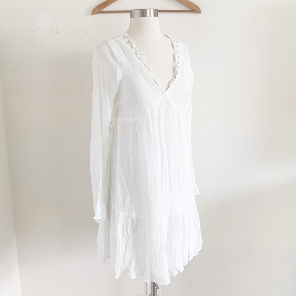 COPY - White boho dress open back - Picture 1 of 7